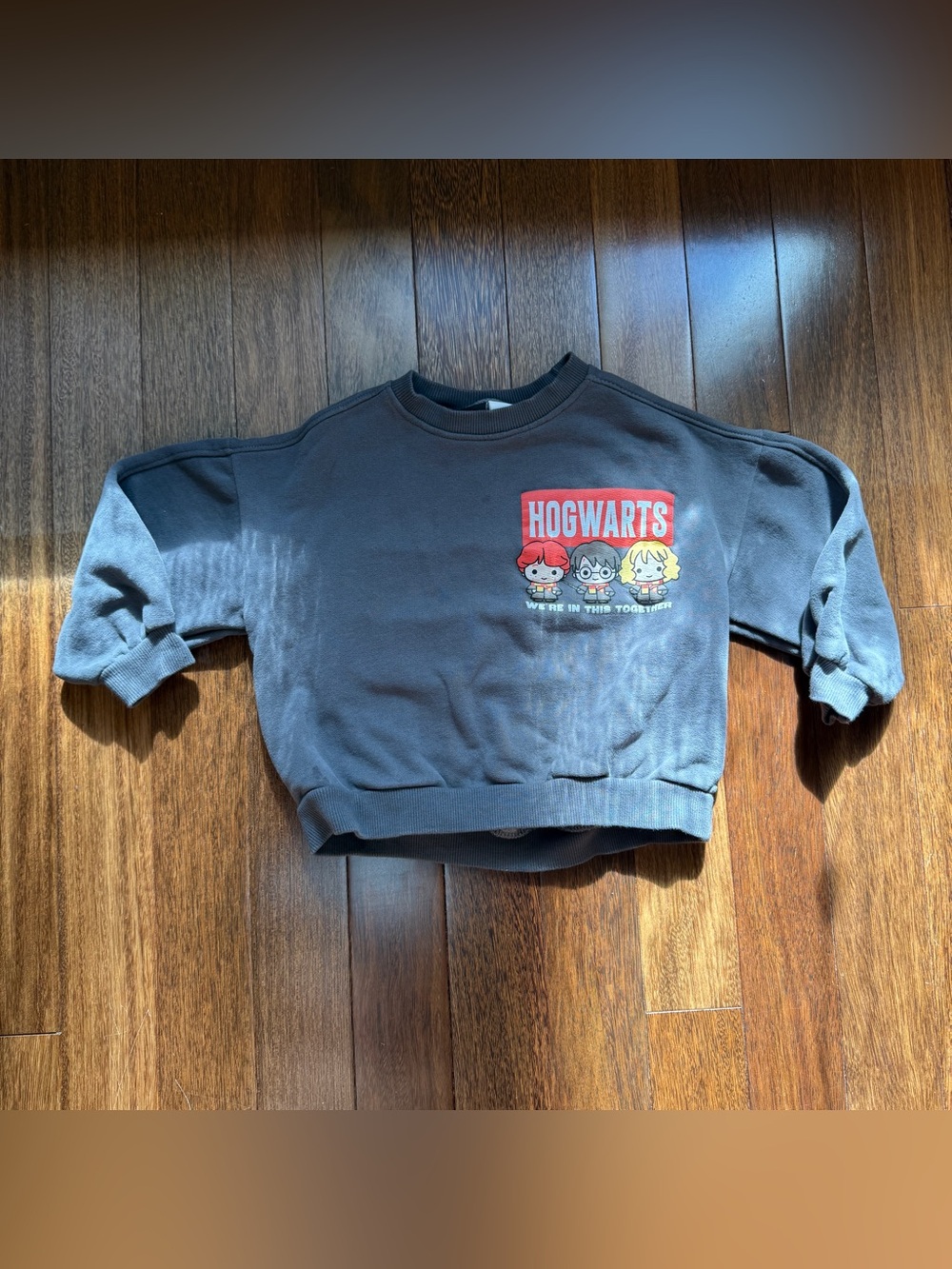 Zara Hogwarts Black Kids' Crewneck Sweatshirt Size 6